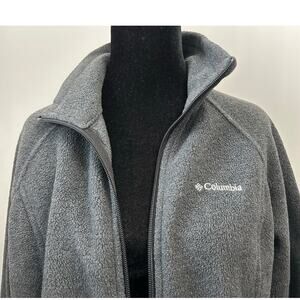 Columbia Women's Gray Fleece Full Zip Jacket Size Large